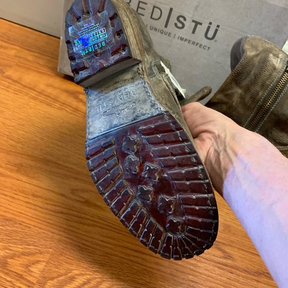 Bed Stu Shaela Short Bootie in Taupe Dip Dye NIB - Picture 5 of 8